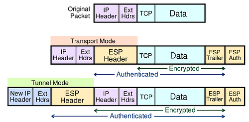 Encapsulating Security Payload Modes